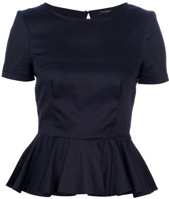 Tara Jarmon Peplum Top - Lyst