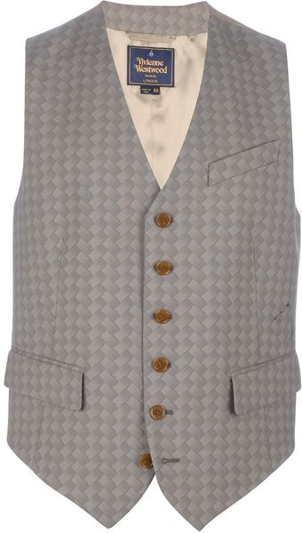 Vivienne Westwood Woven Print Waistcoat - Lyst