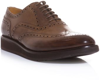 Campanile High Shine Leather Brogues - Lyst