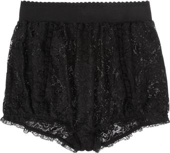 Dolce & Gabbana High-Waisted Ruffled Lace Briefs - Lyst