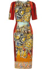 Dolce & Gabbana Printed Crepe Dress