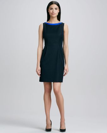 Elie Tahari Holly Colorblock Dress - Lyst