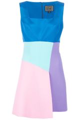 Fausto Puglisi Colour Block Shift Dress