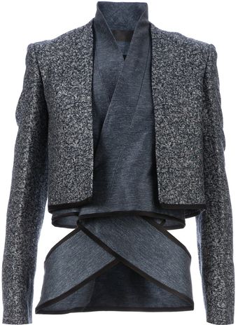 Haider Ackermann Wrap Around Layered Jacket - Lyst