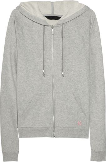 Karl Lagerfeld Cottonjersey Hooded Top - Lyst