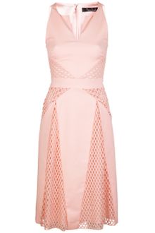 Marios Schwab Sleeveless Lace Panel Dress - Lyst