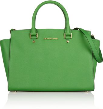 Michael by Michael Kors Selma Texturedleather Tote - Lyst