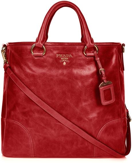 prada bag red