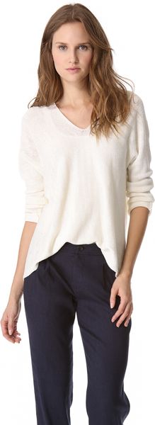 Vince Double V Sweater - Lyst
