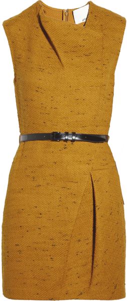 3.1 Phillip Lim Pleated Tweed Dress - Lyst