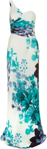 Adrianna Papell Floral Print Gown - Lyst