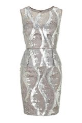 Adrianna Papell Sleeveless Lace Peplum Dress