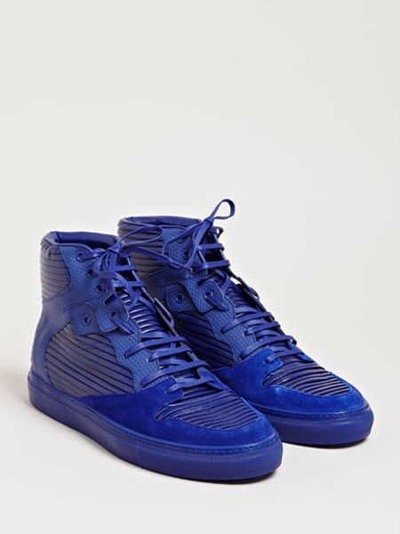 men purple balenciaga shoes