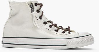 Converse Offwhite Chuck Taylor All Star Double Zip Duck Canvas Hitops - Lyst