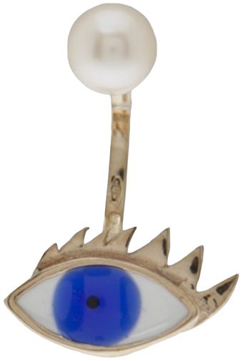Delfina Delettrez Eye and Pearl Earring - Lyst
