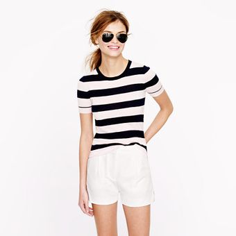 J.Crew  Featherweight Cashmere Tee in Stripe - Lyst