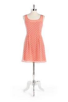 Jessica Simpson Cherry Blossom Polka Dot Dress - Lyst