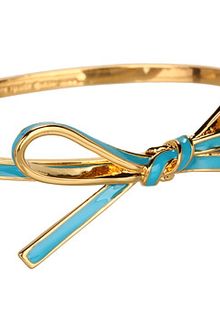 Kate Spade Skinny Mini Bow Bangle - Lyst