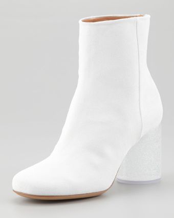 Maison Martin Margiela Glittered Luciteheel Ankle B - Lyst