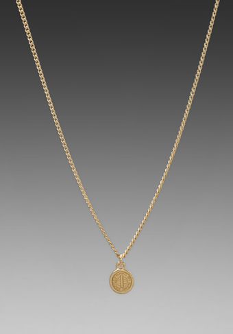 Marc By Marc Jacobs Trompe Loeil Tiny Necklace in Oro - Lyst