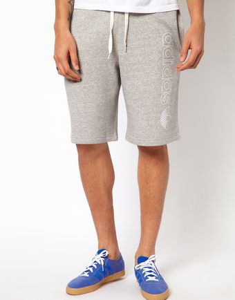 Adidas Originals Sweat Short with Originals Logo - Lyst