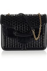 Alexander McQueen Heroine Honeycomb Patentleather Shoulder Bag
