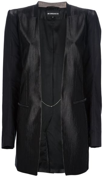 Ann Demeulemeester High Shine Jacket - Lyst