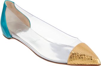 Christian Louboutin Corbeau Flat - Lyst
