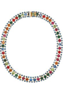 Elizabeth Cole Goldplated Swarovski Crystal Necklace - Lyst