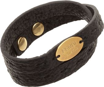 Fendi Leather Selleria Bracelet - Lyst