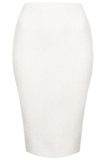 Topshop Glitter Puff Print Tube Skirt - Lyst