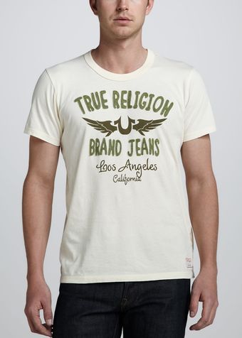 True Religion Logo Crewneck Tee - Lyst