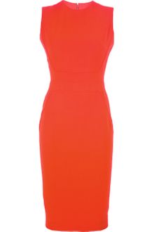 Victoria Beckham Crepe Tailored Dress - Lyst