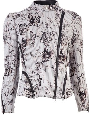 3.1 Phillip Lim Corded Motorcycle Jacket - Lyst
