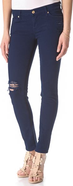 7 For All Mankind Slim Cigarette Jeans - Lyst