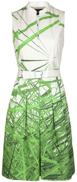 Akris Reed Print Dress - Lyst