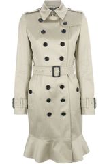 Burberry Brit Frill Hem Trench Coat