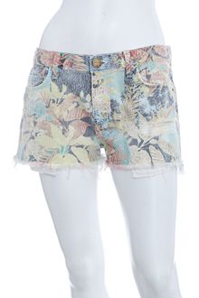 Current/Elliott Boyfriend Twill Shorts Tropical Safari - Lyst