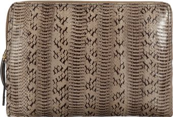 Lanvin Snakeskin Wristlet Clutch - Lyst