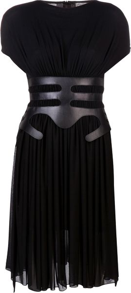 Marios Schwab Gathered Jersey Dress - Lyst