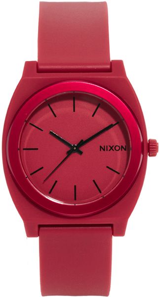 Nixon Time Teller P Dark Red Watch - Lyst