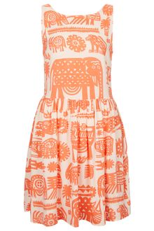 Topshop Giraffe Ladder Back Dress - Lyst