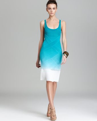 Catherine Malandrino Pointelle Cross Front Dress - Lyst