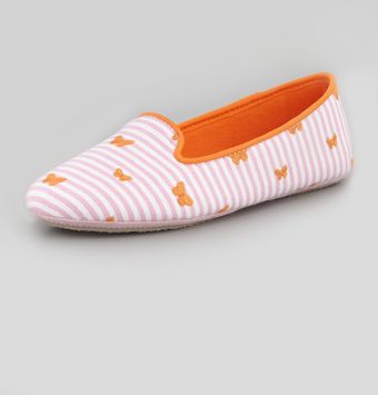 Acorn Butterfly Embroidered Smoking Slipper - Lyst
