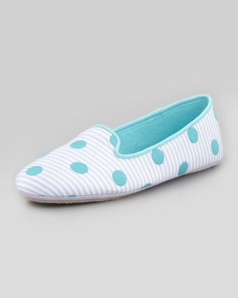 Acorn Dot Embroidered Smoking Slipper - Lyst