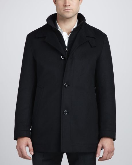 Hugo Boss Short Coat in Black for Men