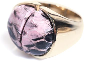 Nina Ricci Watersnake and Metal Ring - Lyst