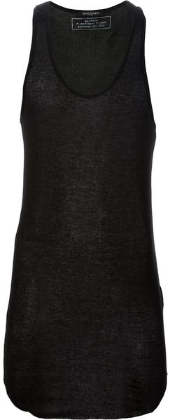Balmain Slouchy Vest - Lyst