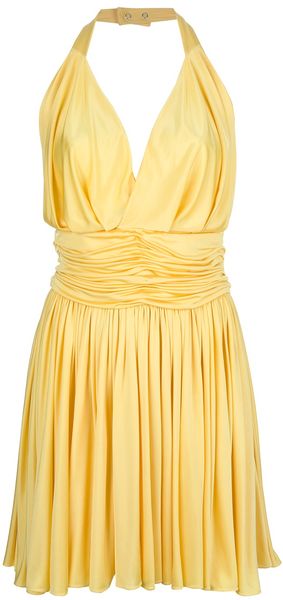 Balmain Halter Neck Dress - Lyst
