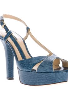 Dolce & Gabbana Sling Back Strap Sandals - Lyst